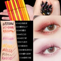 colorful neon stamps seal eyeliner pencil quick dry waterproof long lasting eye liner pen cosmetic makeup tools