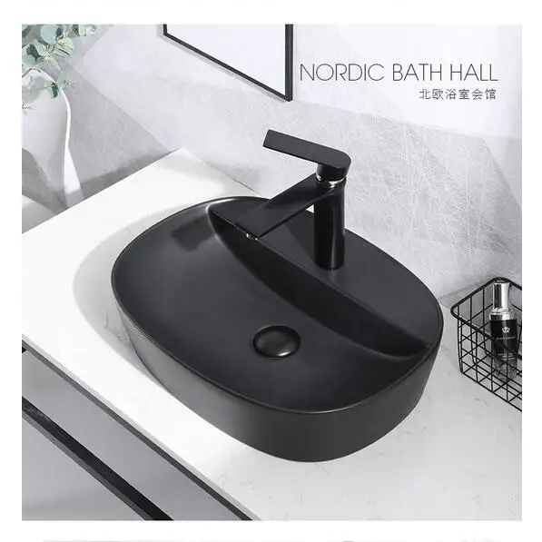 Раковина керамическая для ванной комнаты Современная зеленая художественная