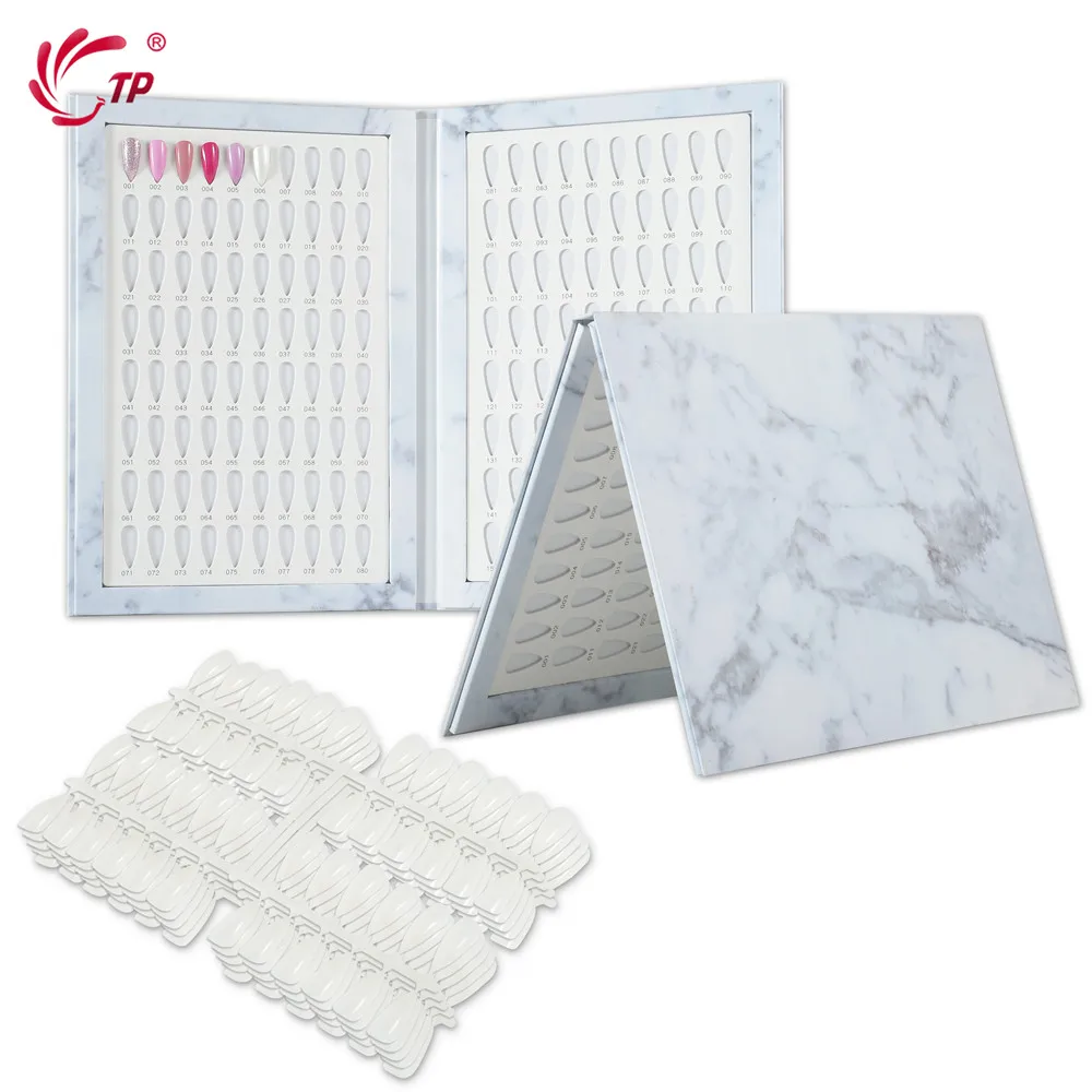 

False Nail Color Book Display Board Nail Art Gel Polish Color Card Nail Color Chart Palette Varnish Practice Board Manicure Tool