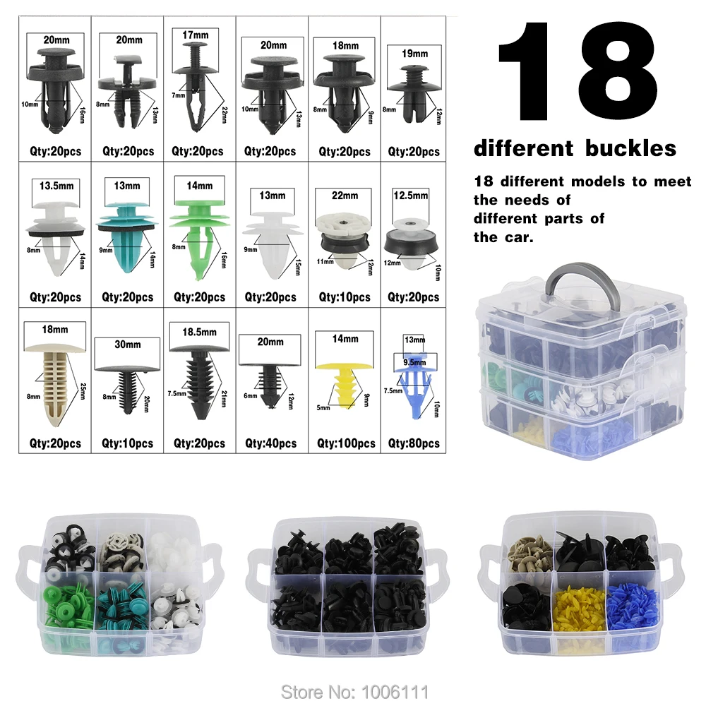 500 шт. автомобильные пластмассовые зажимы крепежи дверная отделка панель