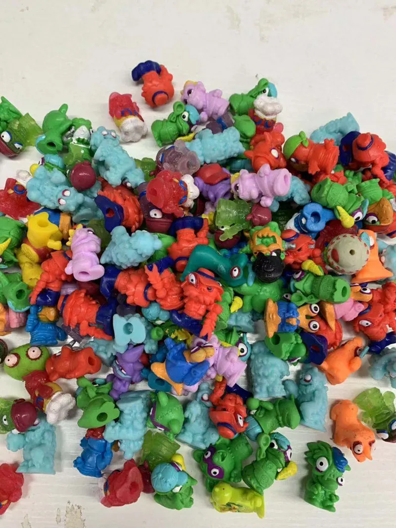 10 100 штук мягкие Zomlings супер Zings мусорное ведро цифры 3 cм Это SuperZings мусора кукла