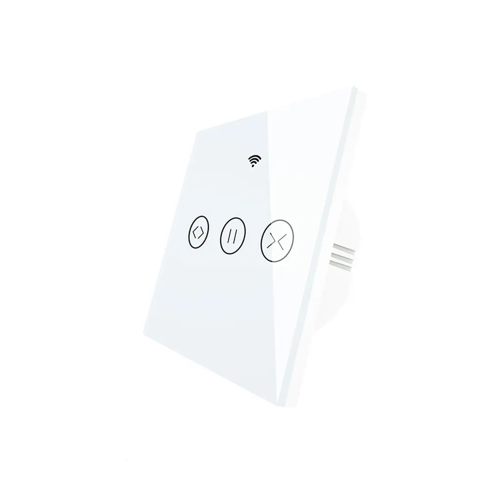 

WiFi-rf Smart Touch Curtain switch, Blinds Roller Shutter door Switch, RF remote control, multiple switches Alexa / / / White