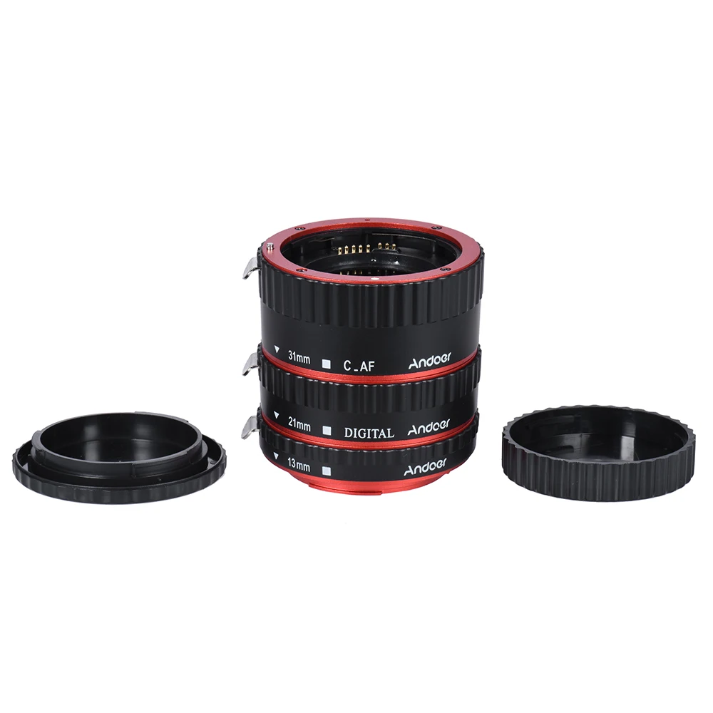 Andoer Металл ttl Автофокус AF Макро Удлинитель кольцо для Canon EOS EF EF-S 60D 7D 5D II 550D