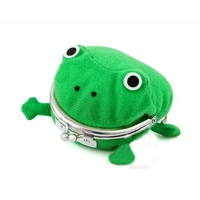 jp anime red cloud cartoon ninjia frog coin purse cosplay props frog wallet green manga flannel coin holder cute animal