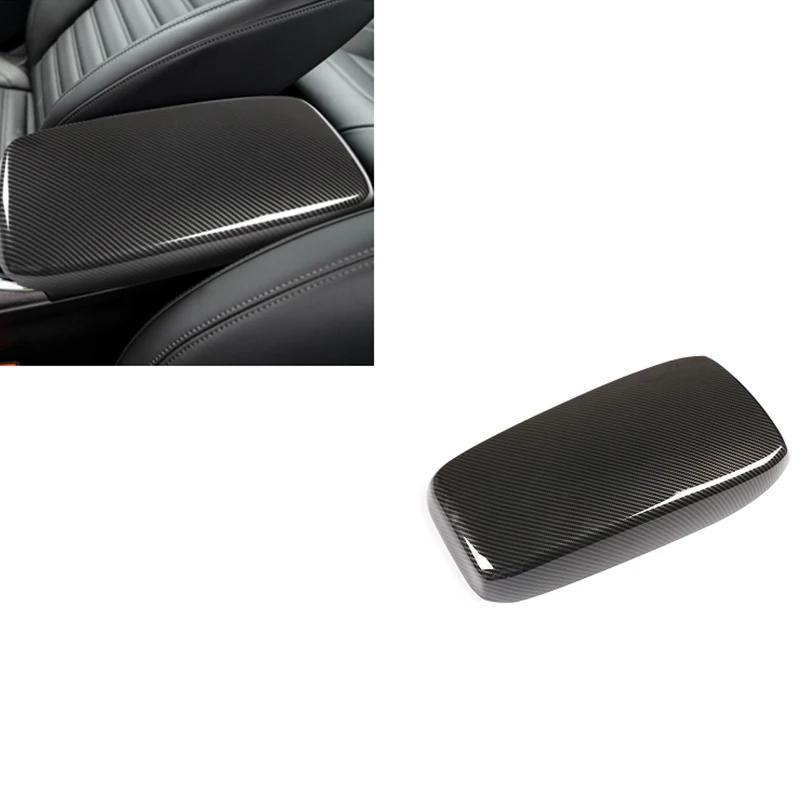 

Автомобильная Защитная крышка центральный подлокотник-ящик, отделка из углеродного волокна для Alfa Romeo Giulia 2020, аксессуары для интерьера