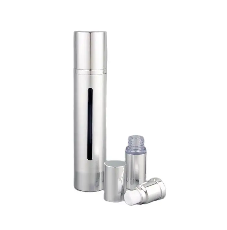 50 мл Серебряная/Золотая безвоздушная бутылка для