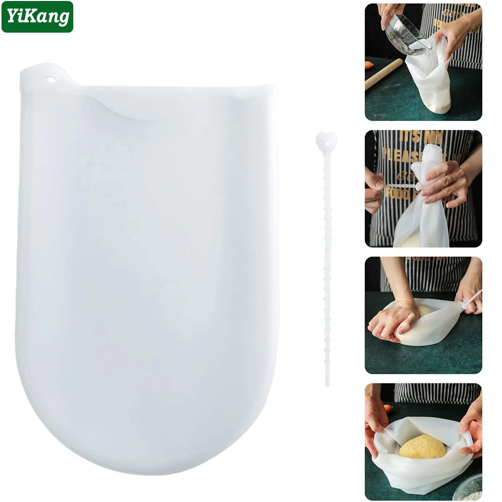 

Multifunction Large Kneading Dough Bag Silicone Bag Non-Stick Flour-mixing Blender Bag Kitchen Baking Kneading Dough Gadget
