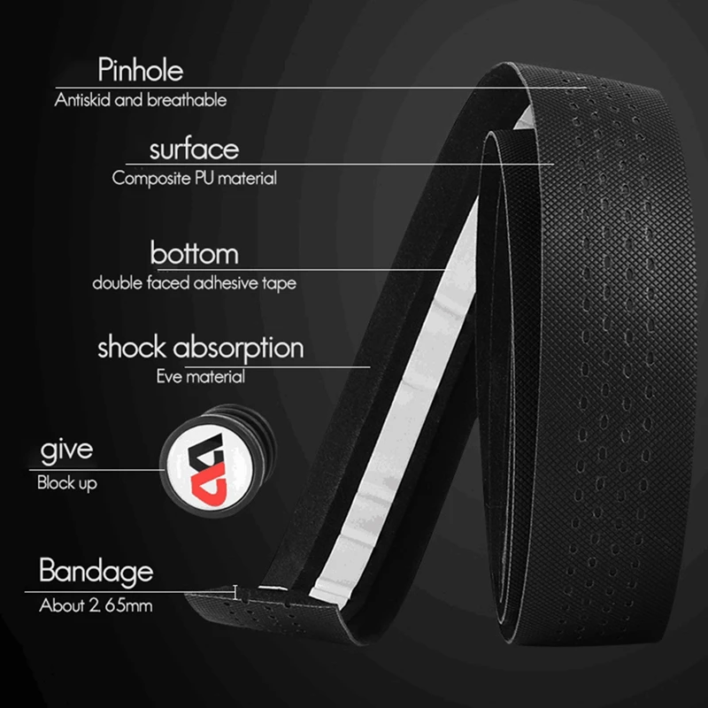 

WEST BIKING Road Bike Straps Breathable Sweat-Absorbent High Quality Shockproof Shockproof Eva PU Handlebar Strap