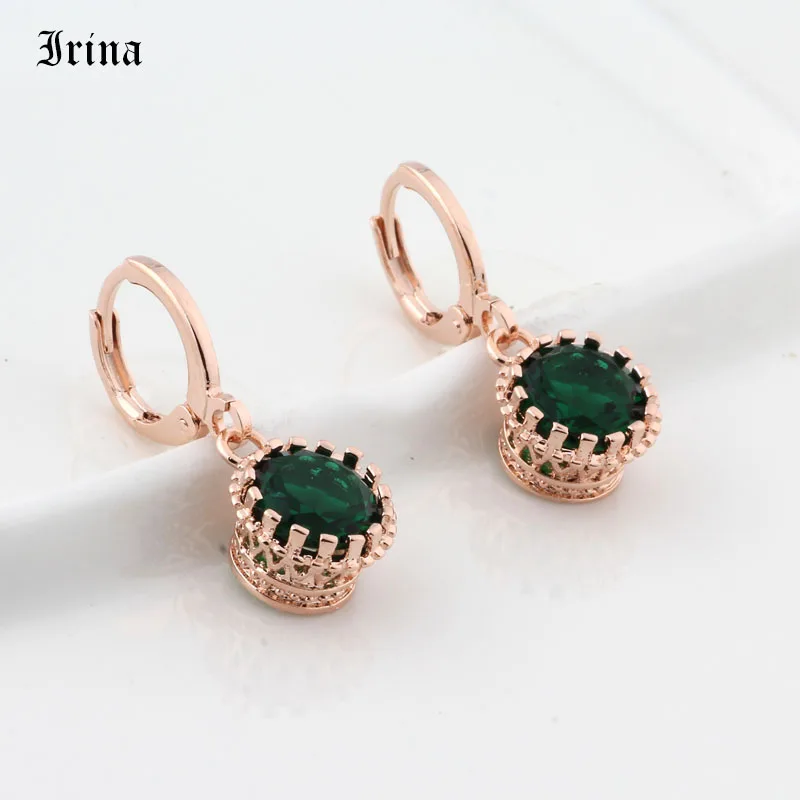 Винтажные серьги подвески для девочек 9 цветов из розового золота 585 пробы с