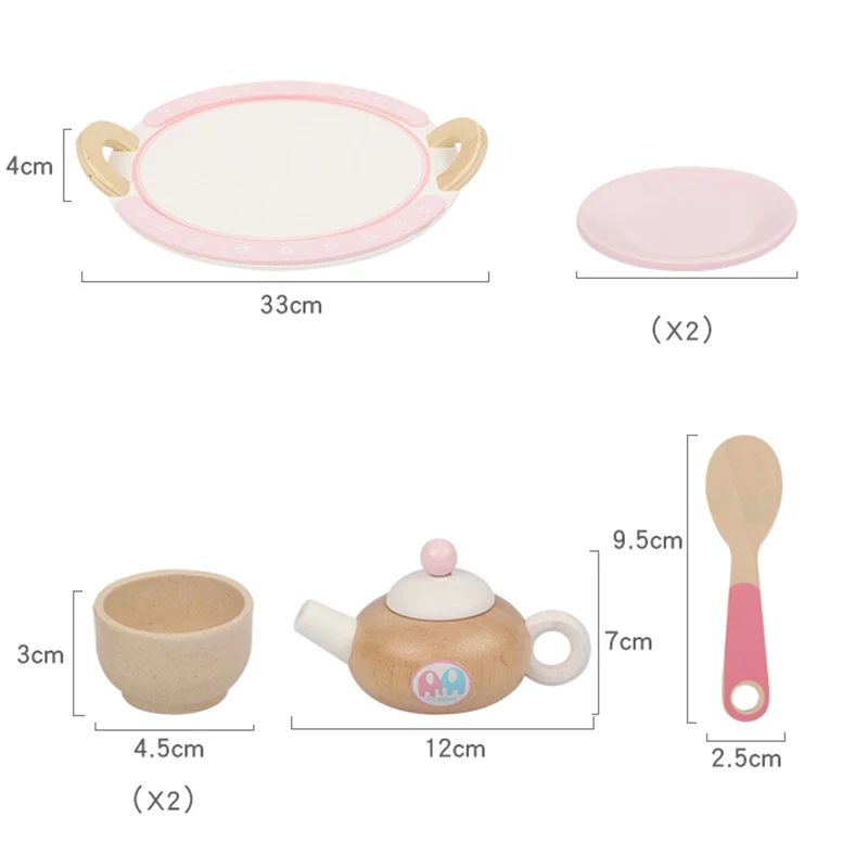 

Playhouse, early education toys, tableware, gifts, tea set, real simulation game, pink set