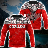 plstar cosmos canada flag national emblem 3d printed hoodies sweatshirts zip hooded for manwoman casual streetwear style c17