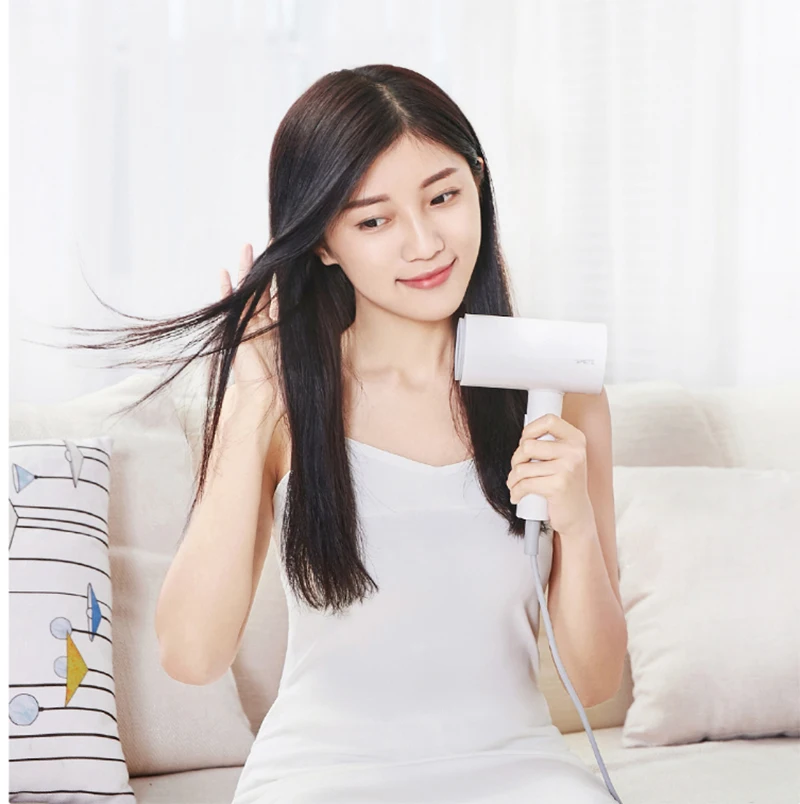 Новейший Xiaomi отрицательный ионный мягкий сухой фен для волос Молодежная версия быстрая и сухая маленькая портативная 1800 Вт Профессиональная фен для волос