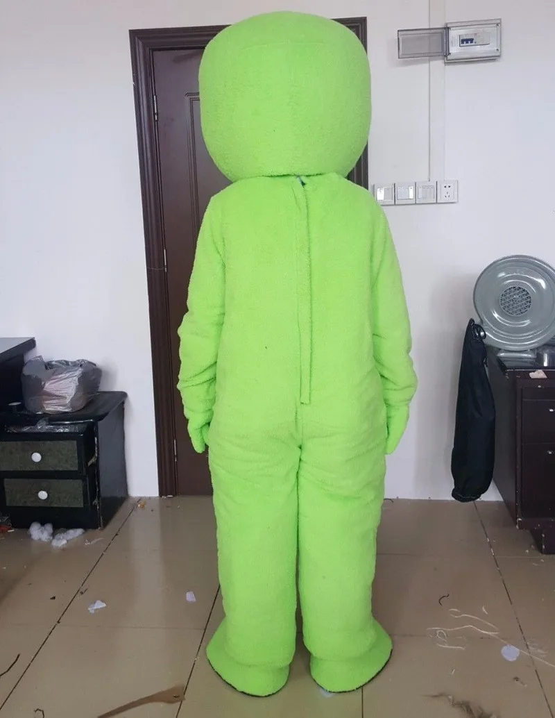 Новинка 2019 высококачественный костюм талисмана зеленого инопланетянина
