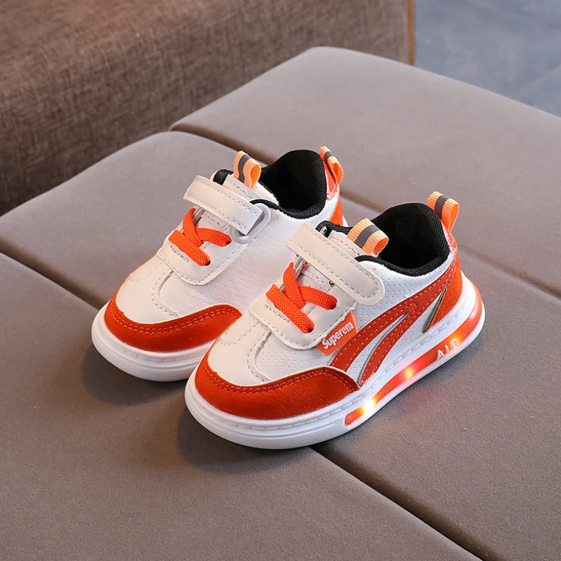 Размер 21 30 детская обувь для бега с подсветкой детские кроссовки со светящейся