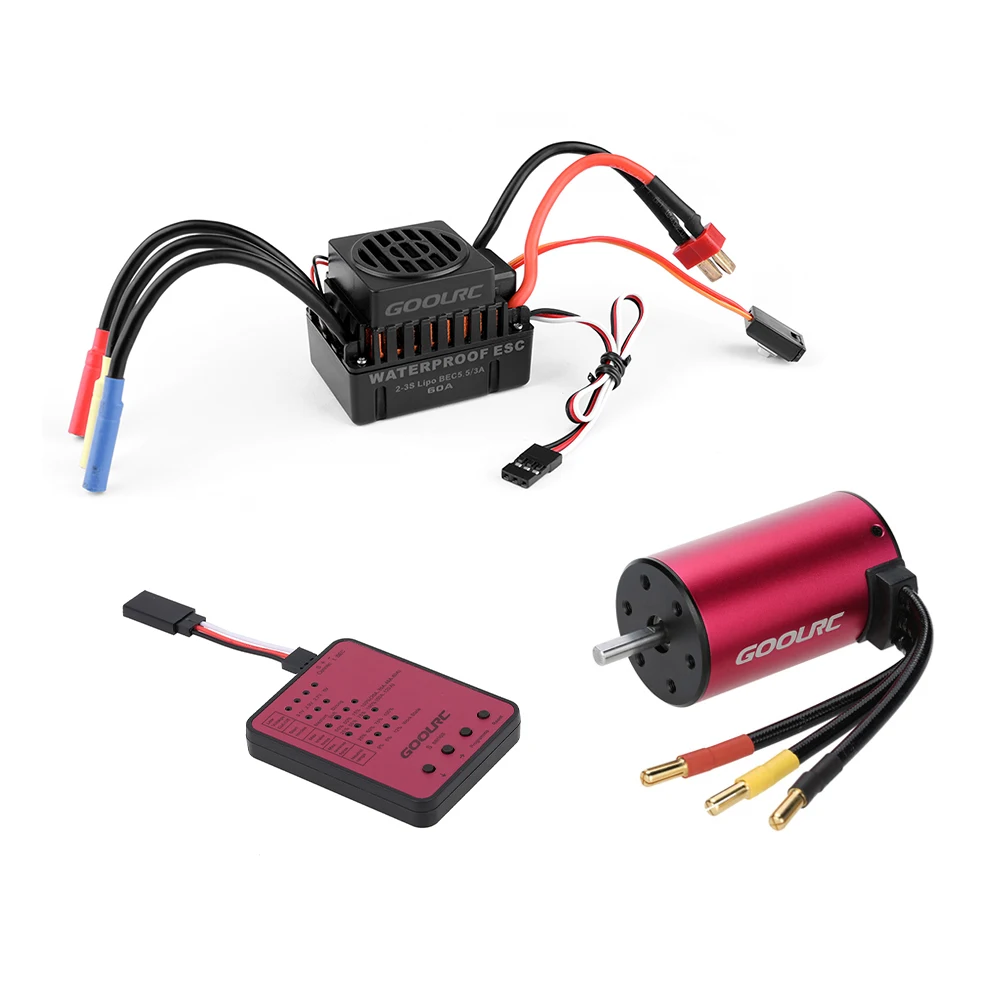 Оригинальный бесщеточный двигатель GoolRC S3660 3800KV 60A ESC и программная карта