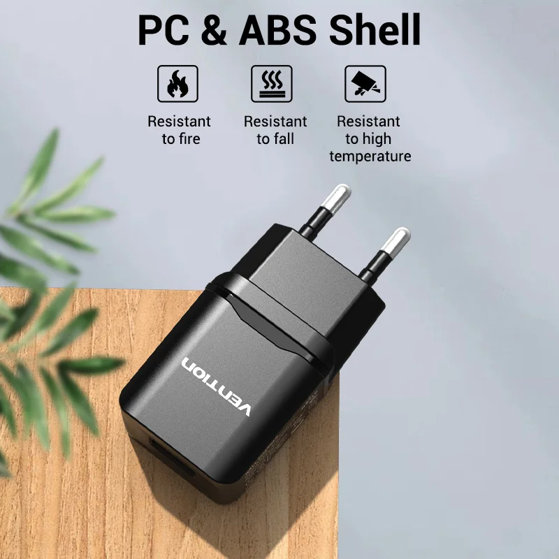 Vention 5V 2.1A USB Charger EU Wall Charger Adapter for iPhone X 8 ipad for Samsung S9 Xiaomi Huawei Fast Mobile Phone Charging