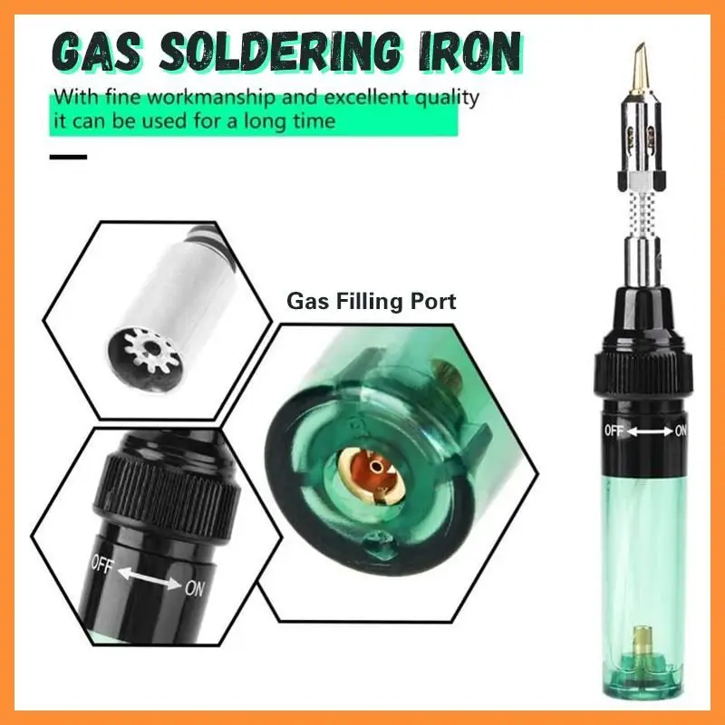 1300 Celsius Butane 4 In 1 Portable Soldering Iron Kit Welding Pen Burner Blow Torch Gas Cordless Tip Tool | Инструменты