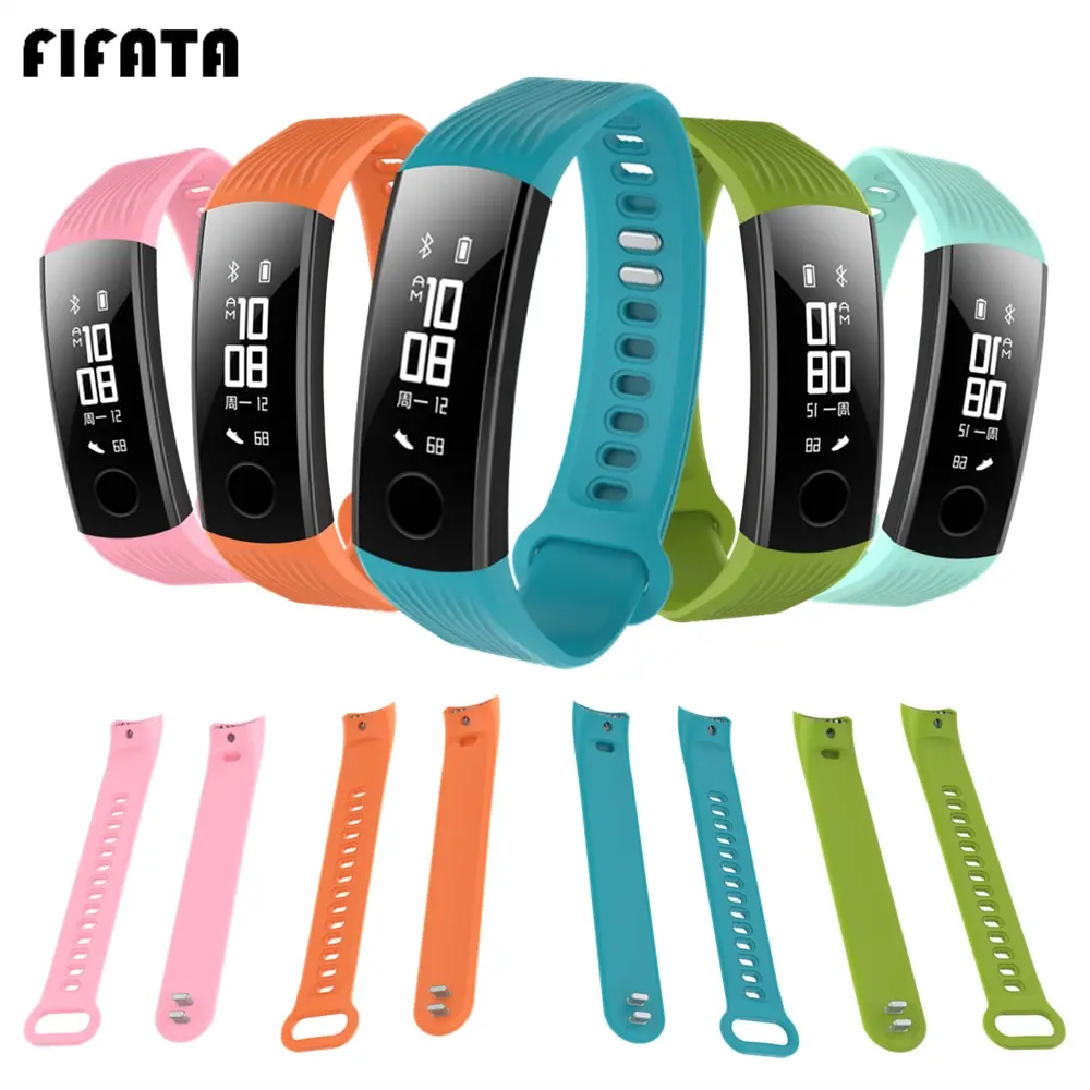 

Silicone Sport Band Smart Bracelet Strap For Honor Band 3 Wrist Straps Replacement Watchband For Huawei Honor Accessory