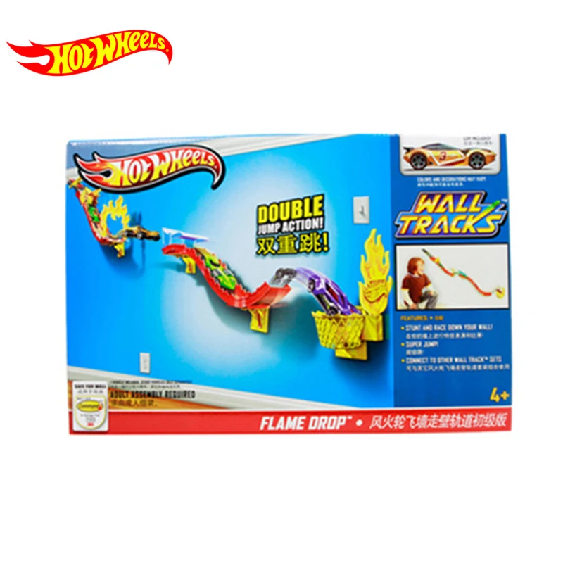 Hotwheels настенные треки инерционная горка первичный мини крутой популярный