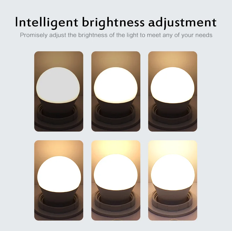 Светодиодный Wifi смарт-лампочка Bluetooth с регулируемой яркостью 7 Вт RGB светодиодный