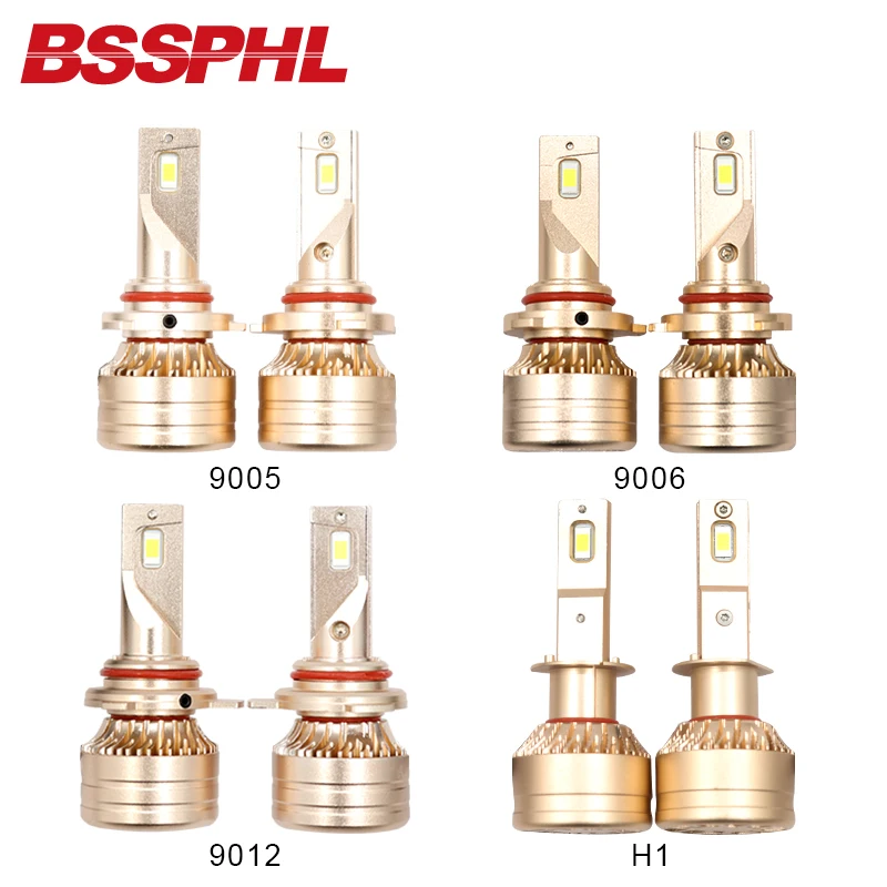 

BSSPHL Auto LED Light 12V 9005 9006 9012 H1 H3 H4 H7 H8 H9 H11 Car Head light replacement bulbs fast start 6000k