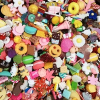 30pcs hot sell mixed style flatback resin miniatures toys home diy crafts phone shell patch arts kids hair accessories materials