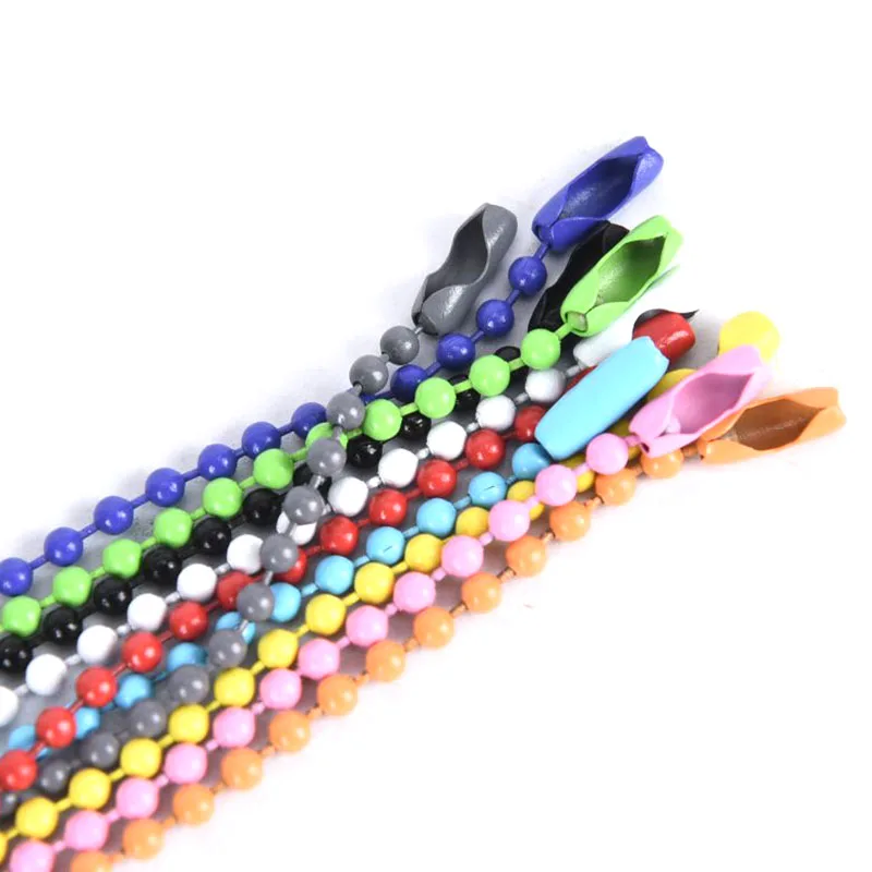 10Pcs/Set Colorful Ball Bead Chains Jewelry DIY Connector Making KeyRing/Key Chain/Hand Tag Accessaries 12CM Length | Украшения и