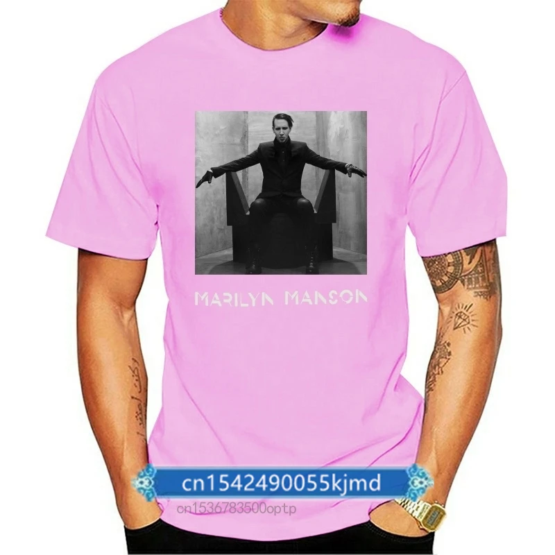 

Marilyn Manson 15 Stars 2015 Mens Black T Shirt Metal Band Music Free Style Tee Shirt