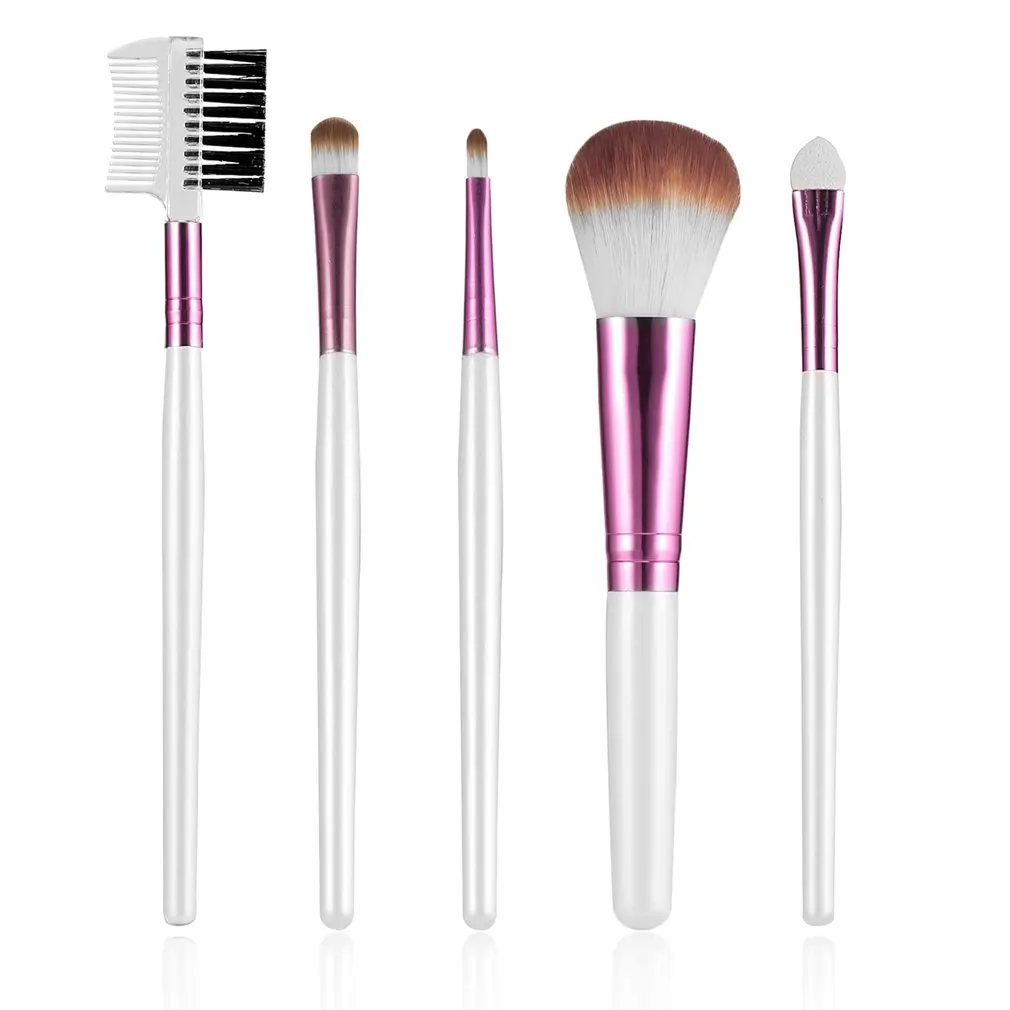 Профессиональные женские кисти для макияжа лица 5 шт./компл. или 1 с деревянной