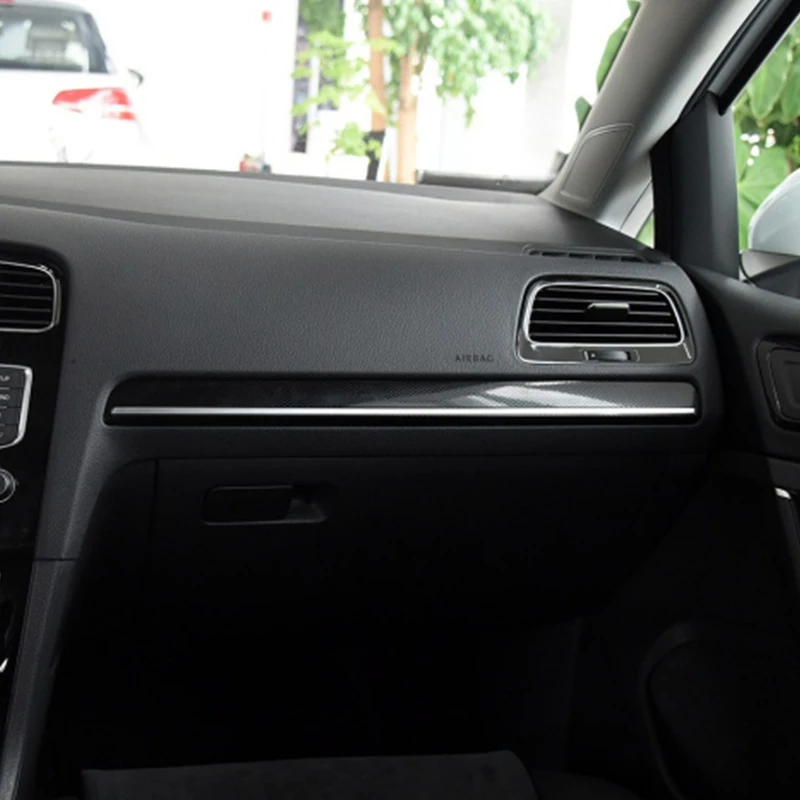 

Car Interior Assistant Driving Layer Decoration Trim Cover Carbon Fiber For VW Golf 7 GTI MK7 2014 2015 2016 2017-2019 Sticker
