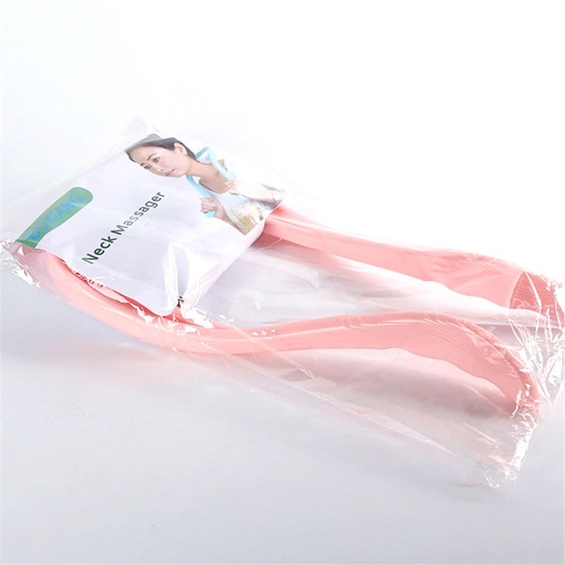 

38cm Neck Massager Pressure Point Therapy Massage Shoulder Back Pain Relief Massager Dual Trigger Point Roller Self-massage Tool