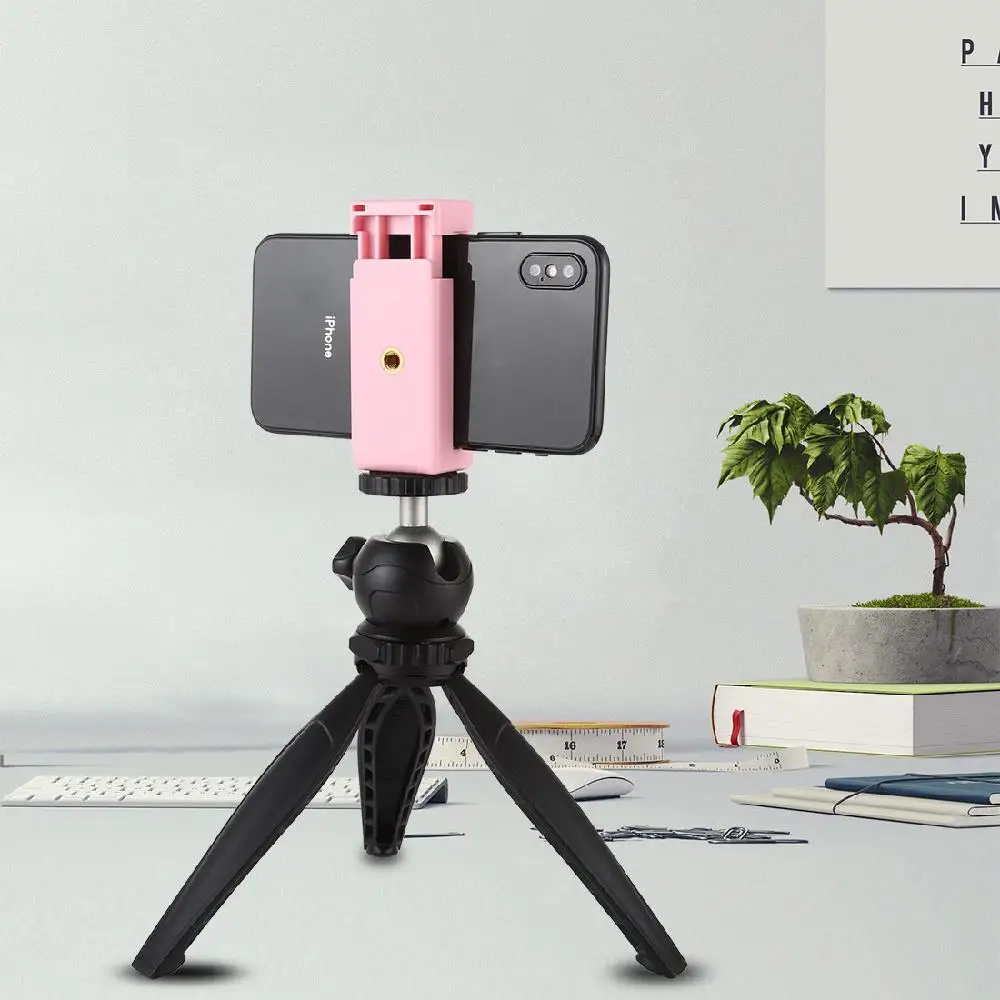 Selfie Stick Adapter Quick Release Clip Tripod Mount Phone Clamp with 1/4 inch Screw Hole For iPhone Samsung Smartphone r30 | Электроника