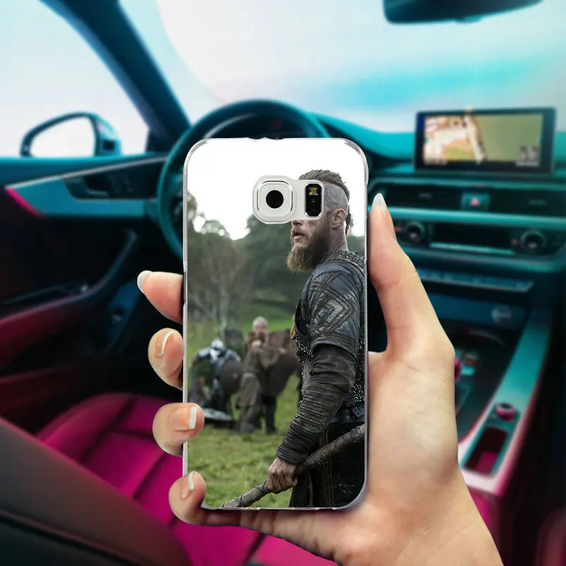 Тонкий мягкий ТПУ чехол для телефона Ragnar Lothbrok Vikings Samsung Galaxy Note 2 3 4 5 8 S3 S4 S5 Mini S6 S7 S8 S9