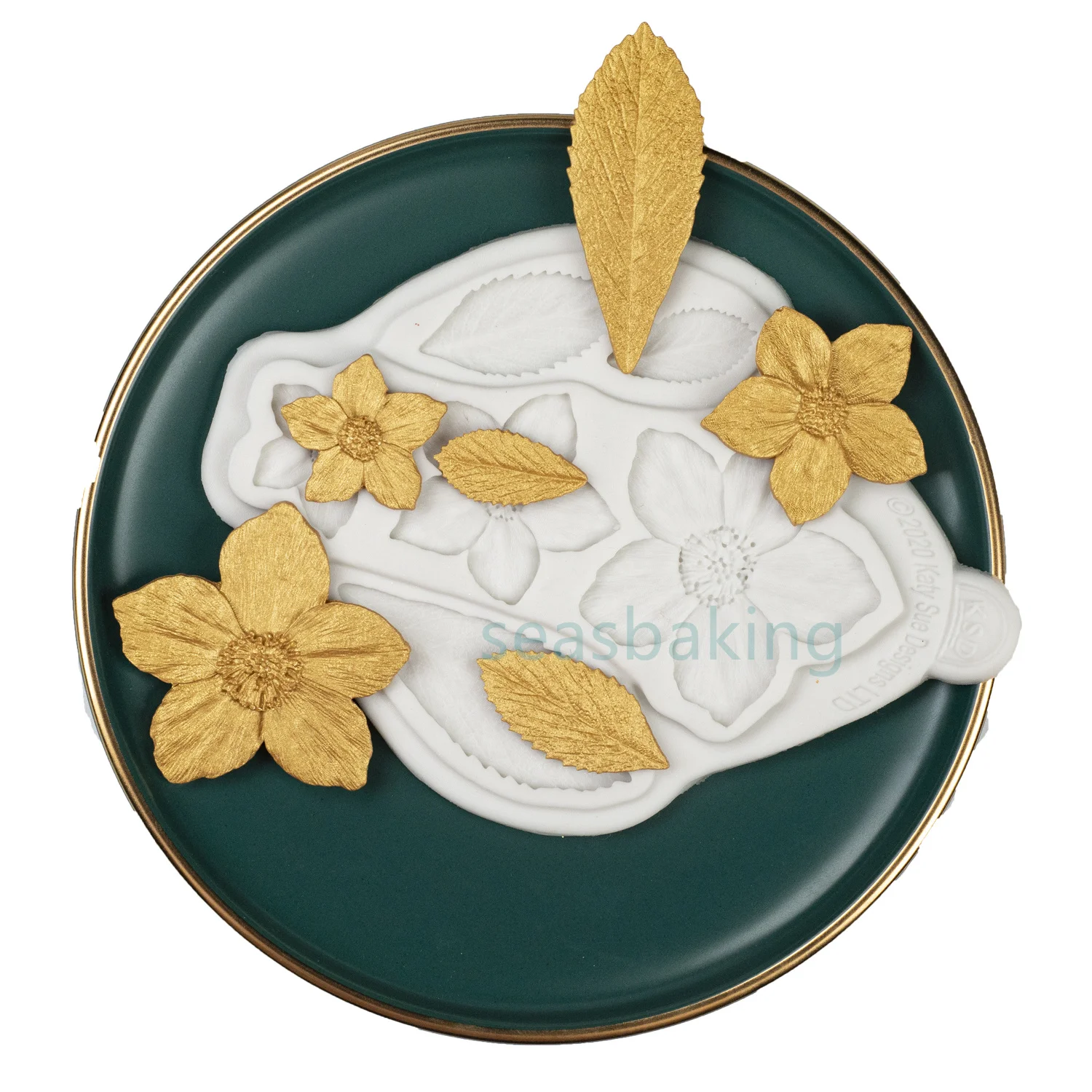 Мультяшные цветы и листья силиконовое мыло для помадки 3D желе конфеты шоколад