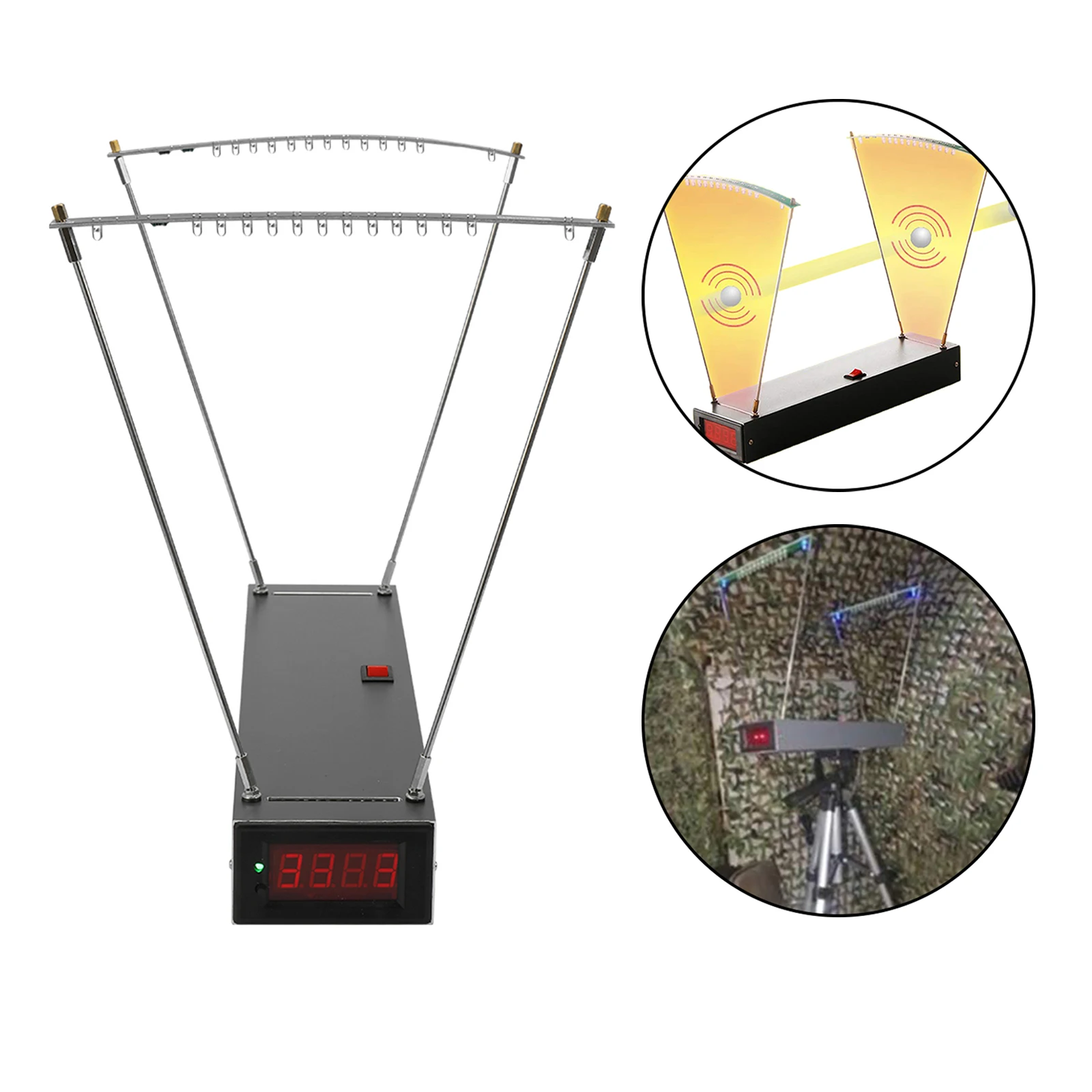 

Velocimetry 30-6500FPS Physical Acceleration Velocity Speed Measuring Instrument Chronograph Bow Speed Test Tool