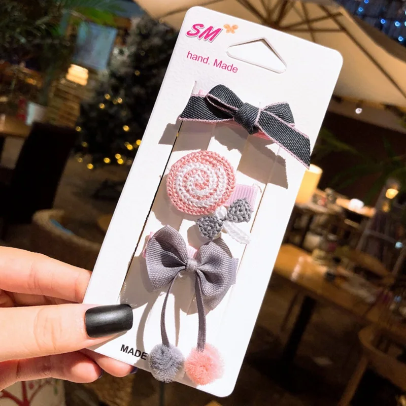 4 шт./компл. детские заколки для волос Детские аксессуары шпильки комплект