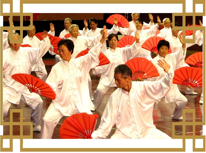 Фанат кунг-фу Qing Yu Tai Chi фанат Красного китайского боевого искусства для