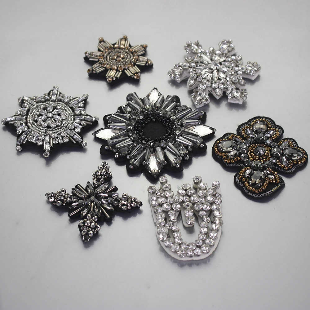 Восьмиугольный значок со снежинкой из бисера стразы бисерная куртка с