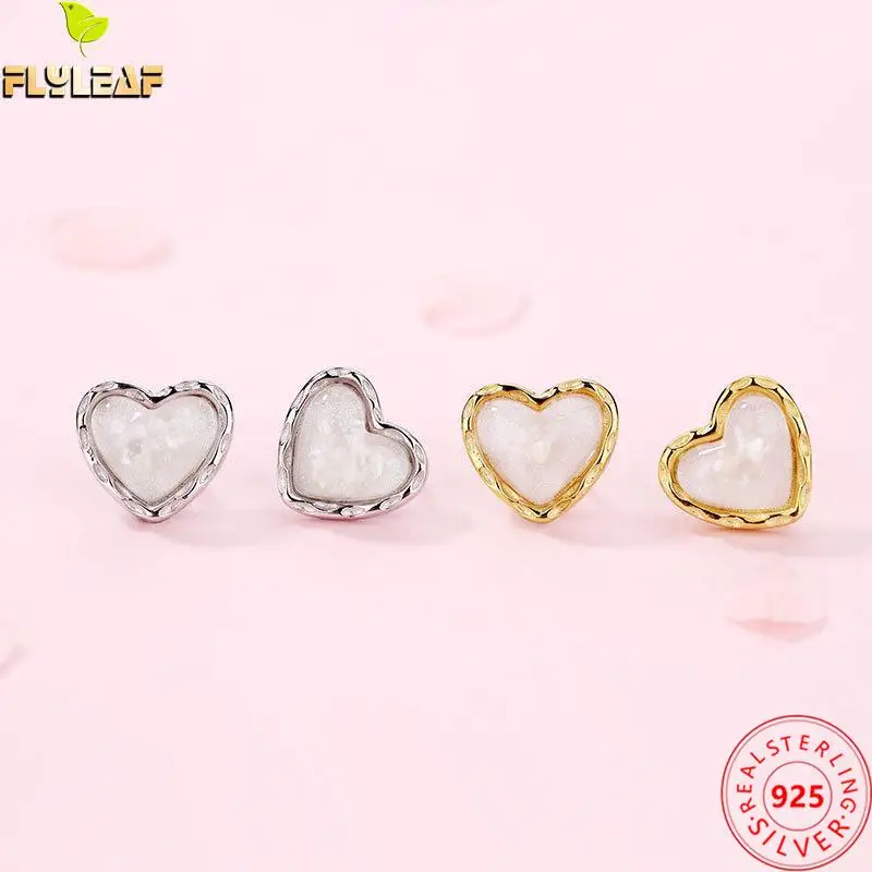 Женские серьги-гвоздики из серебра 100% пробы с золотистой текстурой | Украшения и