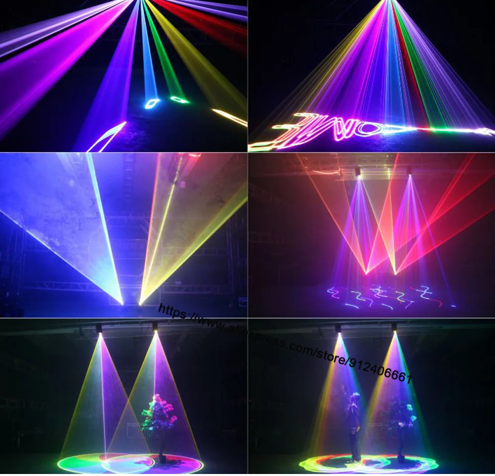 1800 MW лазерный свет RGB цветной DMX512 сканер проектор вечерние Рождество DJ диско шоу