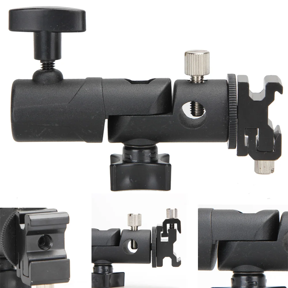 E-образный металлический держатель для вспышки Горячий башмак зонта адаптер