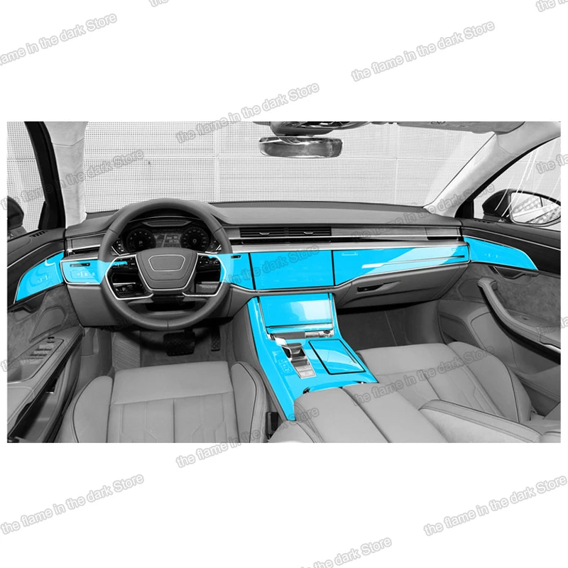 

lcd TPU Car Interior Film Central gear panel Control Dashboard screen Protective Sticker for Audi a8 d4 d5 2012-2020