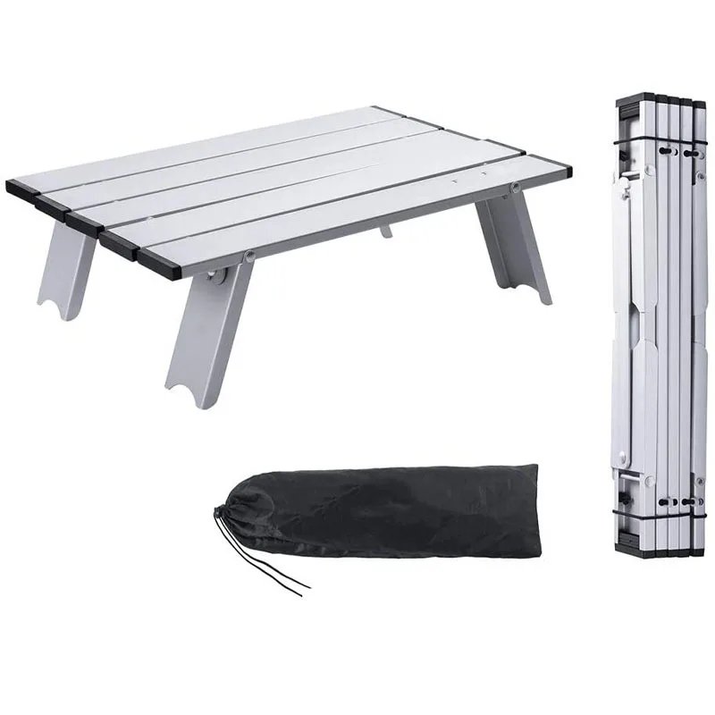 

Portable Mini Picnic Table Beach Camping Travel 7075 Aluminum Ultralight Folding Waterproof Foldable 40DC23