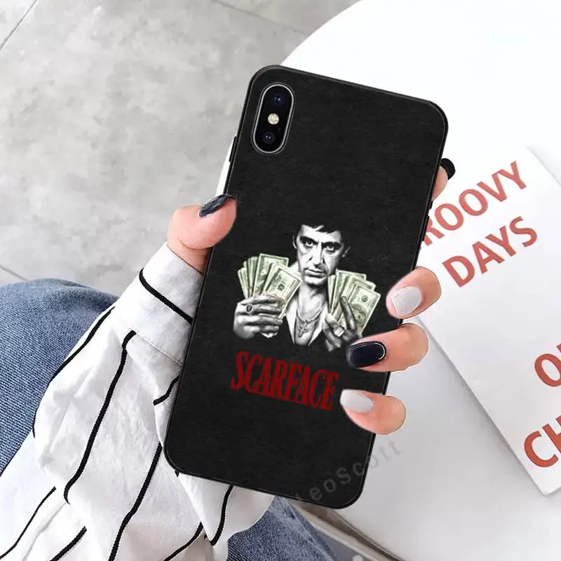 

Scarface Tony Montana Phone Case for iPhone 11 12 mini pro XS MAX 8 7 6 6S Plus X 5S SE 2020 XR