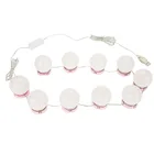 Макияж зеркало светодиодный свет туалетный столик комплект светодиодных ламп USB зарядный порт косметическое освещение зеркало светильник с регулируемой яркостью лампы