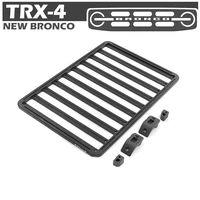 Metal FLAT Roof Rack Luggage Tray For 1:10 Scale Rock Crawler Truck TRX-4 New Bronco R/C Car Upgrade Modification Part