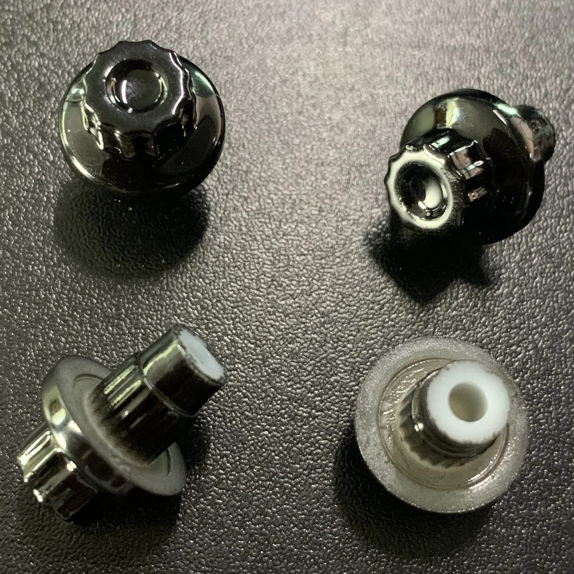 25 шт. 7 6 мм серебристо черные универсальные колесные заклепки гайки Сменные для