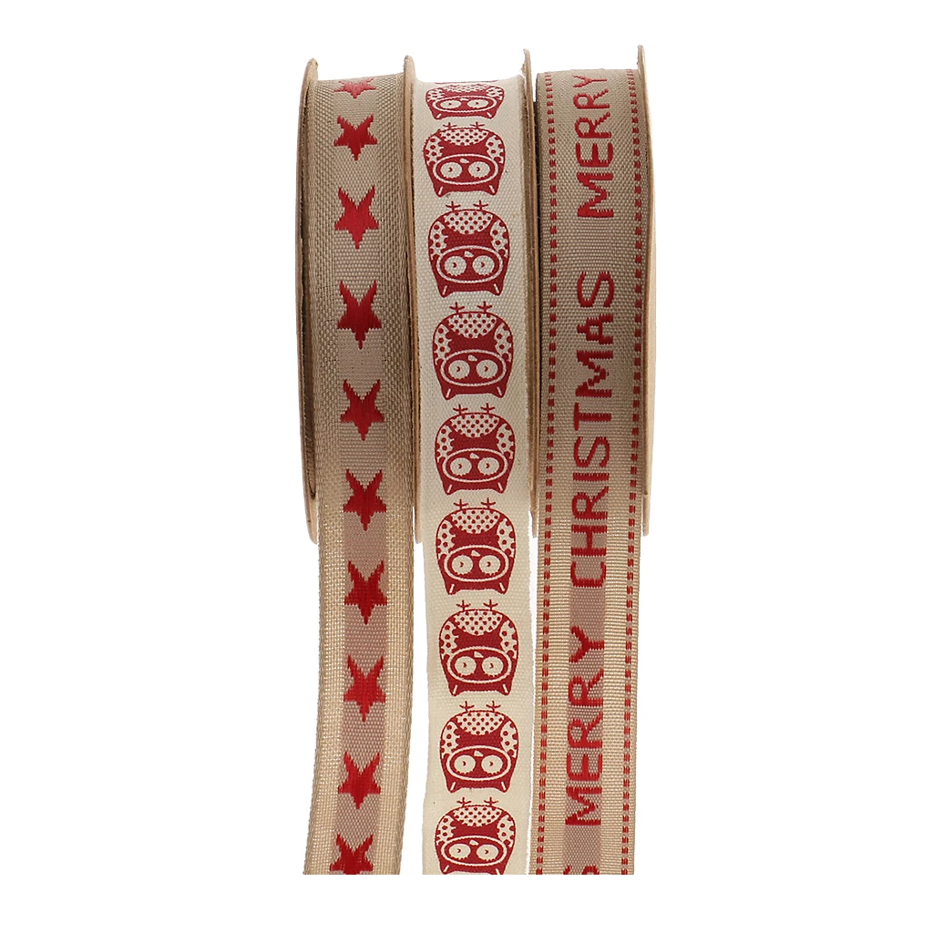 9 метров с хлопковыми лентами тканевой отделкой на Рождество Рождественский