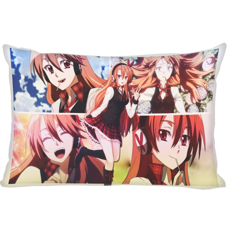 

Anime Akame ga Kill Pillow Cover Bedroom Home Office Decorative Pillowcase Rectangle Zipper Pillow Cases Satin Fabric A12.21