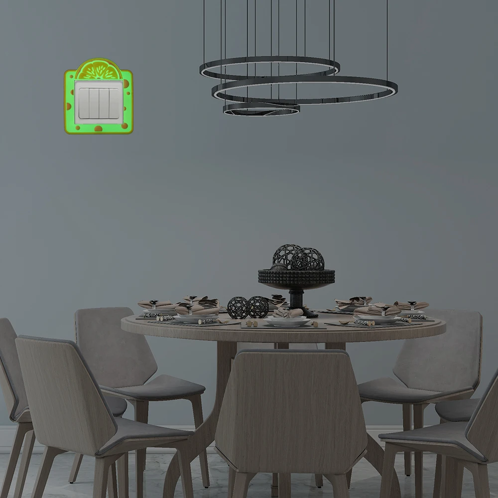 Симпатичные Мультяшные 3D наклейки на стену с выключателем защитный чехол для